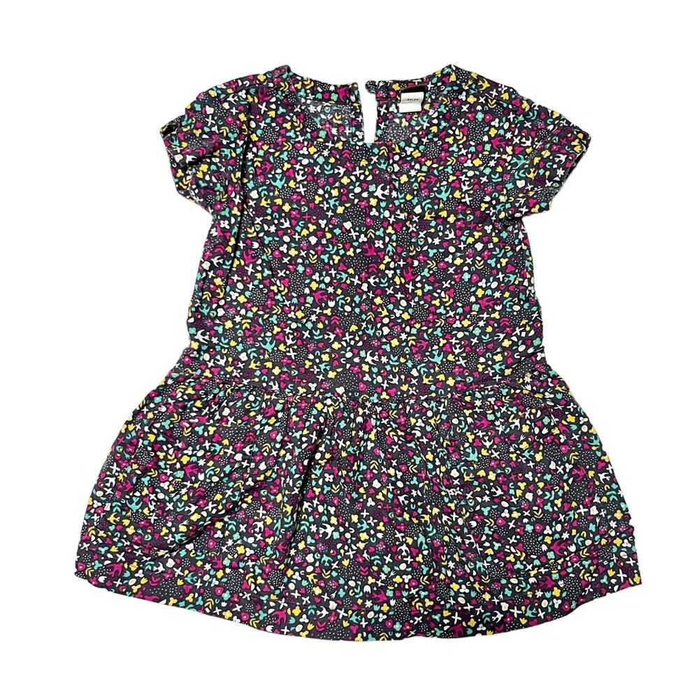 Tea Collection Floral Bird Print Dress Size 3